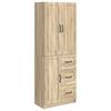 vidaXL Set di armadi 2 pz Rovere Sonoma Legno ingegnerizzato