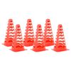 vidaXL Coni da Calcio 6 pz Impilabili Arancioni 13x13x22,5 cm
