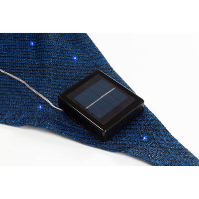 Perel Vela Parasole con LED Cielo Stellato Triangolare 3,6m Blu Scuro