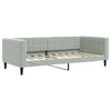 vidaXL Letto da Giorno Grigio Chiaro 90x190 cm in Velluto