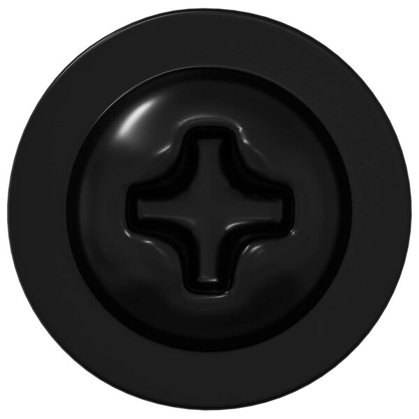 vidaXL Chiodo autofilettante 2 pcs Nero 3,5 x 12 mm Ferro