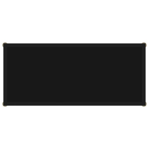 vidaXL Tavolo Consolle Nero 80x35x75 cm in Vetro Temperato
