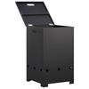 vidaXL Copribombola per propano 40 x 40 x 66 cm Acciaio Nero