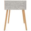 vidaXL Comodino Grigio Cemento 40x40x56 cm in Legno Multistrato