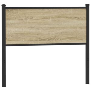 vidaXL Testiera di Ricambio Sonoma 107 cm in Legno Multistrato e Acciaio
