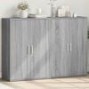 vidaXL Credenze 2 pz Grigio Sonoma 60x31x84 cm in Legno Multistrato