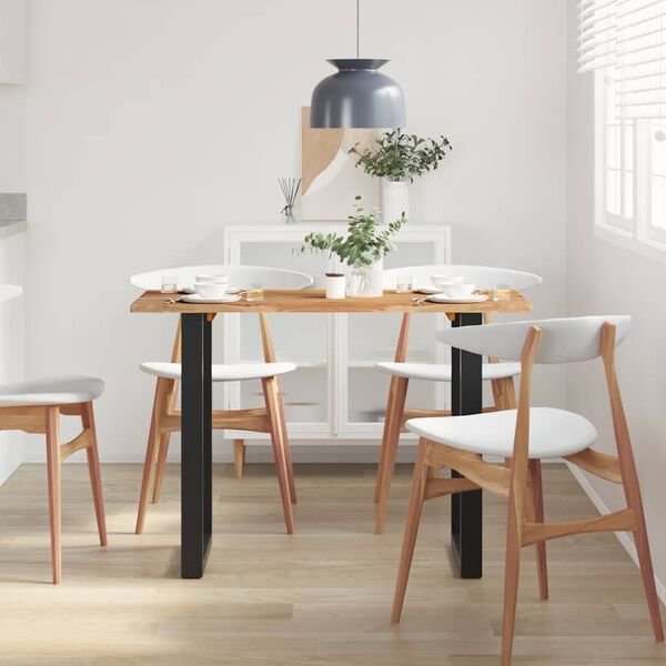 vidaXL Tavolo da Pranzo 110x50x76 cm Legno Massello di Acacia