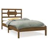 vidaXL Giroletto ambra in Legno Massello 90x190 cm Single