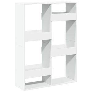 vidaXL Libreria Bianca 100x33x135 cm in Legno Multistrato