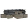 vidaXL Set Divano da Giardino 7 pz polyrattan