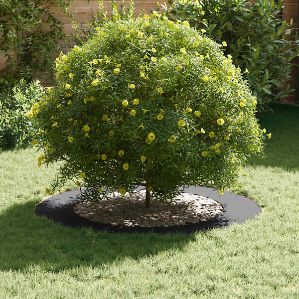 vidaXL adatto per Anelli d'Albero Piatto 5 pcs Antracite Ø60 / 90 cm