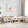 vidaXL Giroletto senza Materasso 80x200 cm in Legno Massello Pino