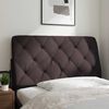 vidaXL Cuscino Testiera Marrone Scuro 100 cm in Tessuto