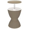 vidaXL Tavolo Frigo 3 in 1 Polipropilene Marrone Chiaro