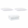 vidaXL Duvet Invernale con cuscino 3 pcs Bianco Microfibra