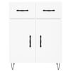 vidaXL Credenza Bianca 69,5x34x90 cm in Legno Multistrato