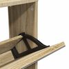 vidaXL Scarpiera a 5 Strati con Specchio Rovere 63x17x169,5 cm