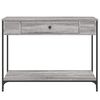 vidaXL Tavolino Consolle Grigio Sonoma 100x34,5x75cm Legno Multistrato