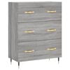 vidaXL Credenza Grigio Sonoma 69,5x34x90 cm in Legno Multistrato