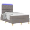 vidaXL Letto a Sorgente LED con materasso Talpa 120 x 200 cm Tessuto