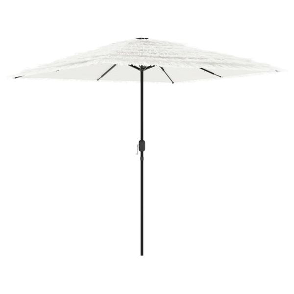 vidaXL Ombrellone Giardino con Palo in Acciaio Bianco 248x248x248 cm