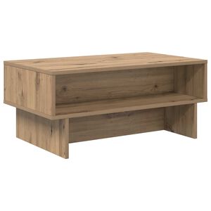 vidaXL Tavolino da salotto Rovere artigianale 80 x 46 x 35 cm