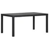 vidaXL Tavolo da Giardino 150x90x72 cm in PP Antracite