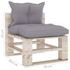 vidaXL Set Salotto Giardino su Pallet Cuscini 6 pz in Legno di Pino