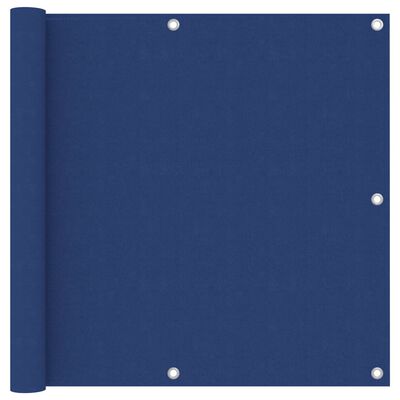 vidaXL Paravento da Balcone Blu 90x600 cm Tessuto Oxford