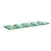 vidaXL Cuscino per panchina da giardino con motivo a foglie 200x50x7 cm Tessuto Oxford