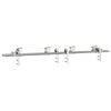 vidaXL Kit Binari Porta Scorrevole 183 cm Acciaio Inossidabile Argento
