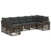 vidaXL Set Divano da Giardino 7 pz 7-Numero di posti