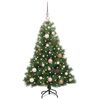 vidaXL Albero di Natale artificiale con 150 LED Verde 120 cm PE e PVC