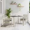 vidaXL Set da Pranzo per Giardino 3 pcs Grigio chiaro polyrattan
