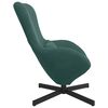 vidaXL Poltrona uovo Verde Scuro 63 x 73 x 90 cm Velluto