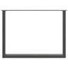 vidaXL Gambe per tavolo da pranzo a forma di U 3 pz Antracite 100x(72-73) cm Acciaio