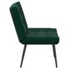 vidaXL Sedia Relax 64x74x84 cm Verde Scuro in Velluto