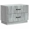 vidaXL Armadio da Notte con cassetto Grigio Sonoma 62 x 34,5 x 44,5 cm