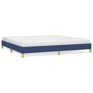 vidaXL Giroletto senza Materasso Blu 200x200 cm in Tessuto