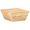vidaXL Tavolino Salotto a Forma di V 66x66x30 cm Legno Massello Mango