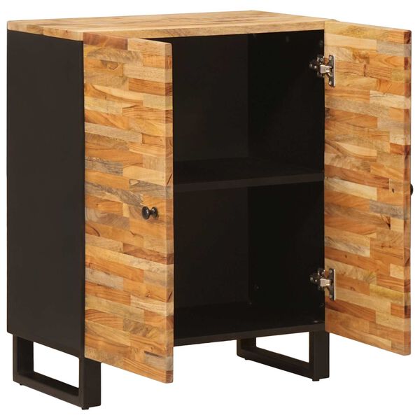 vidaXL Credenza con Ripostiglio Marrone 60 x 33,5 x 75 cm