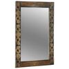 vidaXL specchio da parete Marrone Noce 70 x 50 cm Rettangolare