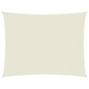 vidaXL Parasole a Vela Oxford Rettangolare 5x7 m Crema