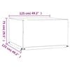 vidaXL Copertura Mobili da Giardino 8 Occhielli 125x125x75cm Quadrata