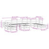 vidaXL Set Divani da Giardino 11 pz in Legno Massello Abete Douglas
