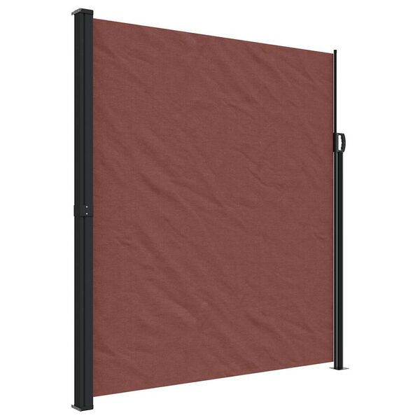 vidaXL Tenda da Sole Laterale Retrattile Marrone 220x600 cm