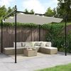 vidaXL Pergola con Tetto Retrattile Crema 295x292x230 cm