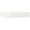 vidaXL Fioriera da Giardino Bianca 110x110x23cm Legno Massello di Pino