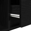 vidaXL Mobili TV 2 pz Rovere Nero 100x31x25,5 cm in Legno Multistrato