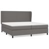 vidaXL Giroletto a Molle con Materasso Grgio 200x200 cm in Similpelle